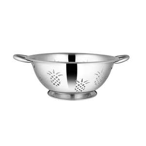 Coladores de Acero Inoxidable Atractivos, Excelente Control para Escurrir Alimentos Delicados, Bayas, Champiñones - Grado Alimenticio, Libre de BPA - Product Image 4