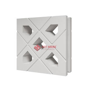 Breeze Cement Block - Baldosas de cuerpo completo hechas en Vietnam para decoración interior y aplicaciones en paredes de color blanco - Product Image 2