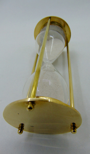 Modern 1-Hour Brass Gold-Plated Fluorescent Nautical Pink <b>Sand</b> Hourglass Clock <b>Timer</b> Engraving Creative Antique Design Souvenir - Product Image 2