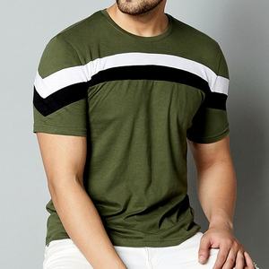 Wholesale Price <b>Men</b> <b>Stripes</b> <b>T</b> <b>Shirt</b> Short Sleeves 100% Cotton <b>T</b>-<b>Shirt</b> O-Neck <b>T</b> Custom Printing <b>Men</b> Breathable Slim Fit <b>T</b> <b>Shirt</b> - Product Image 5
