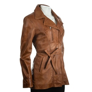 <b>Top</b> Selling Women Winter Casual Leather Jacket Ladies <b>Coats</b> Stylish Winter Wear Leather Jackets For Women - Product Image 1
