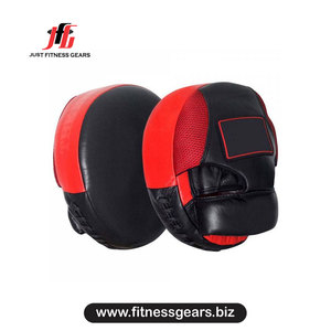 Just Fitness Gears Leather <b>Focus</b> <b>Pads</b> Hook-and-Loop Closure Martial Arts Training Gear Adults - Product Image 3