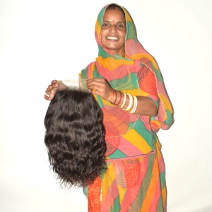 Perruque 5x5 avec closure en cheveux humains indiens 100% naturels, lisses, Remy, noir naturel, double épaisseur, dentelle, 350g, à clipser/tisser, pointes pleines - Product Image 3