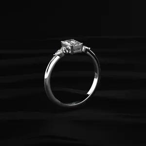 Premium Quality Diamond <b>Ring</b> with Fine <b>Craft</b> for Wedding Engagement Party Wear Available For Export Price - Product Image 4