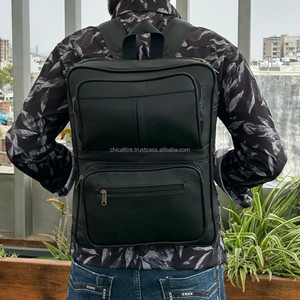 Nouveau gros plus récent élégant hommes pleine fleur en cuir véritable voyage sac à dos pour ordinateur portable sacs d'école de luxe grande capacité sacs à dos - Product Image 4