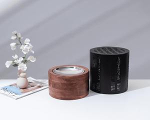 Brûleur d'encens Bakhoor moderne en métal noir, Mabkhara, brûleur de charbon d'oud avec base en bois, porte-encens décoratif arabe - Product Image 3