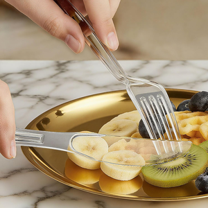 Ensemble de couverts jetables robustes en PP/PS, fourchettes, cuillères, couteaux, sans BPA, écologiques, en vrac pour les fêtes, les événements, la restauration - Product Image 3