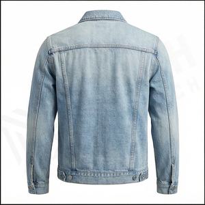 2025 solide rouge hommes Denim veste OEM impression personnalisée Logo avant haute qualité respirant décontracté hiver - Product Image 3