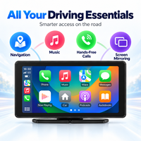 Écran portable pour voiture avec CarPlay sans fil, Android Auto, AirPlay, Miracast et écran tactile pour iPhone et véhicules Android