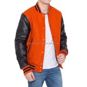 Chaqueta universitaria de alta calidad para hombre de un fabricante profesional Ropa de invierno nueva y elegante con tela de lona y logotipo frontal - Product Image 5