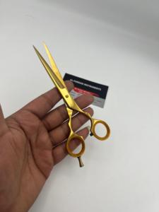 Ciseaux de coiffure professionnels en acier inoxydable japonais J2 de 6 pouces, couleur or plasma, pour salon de coiffure - Product Image 4