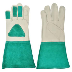 Guantes de Seguridad para Soldadura TIG de Trabajo Pesado, Cuero de Cabra y Piel de Vacuno, Resistentes al Fuego y a las Chispas, para Soldadores - Product Image 1