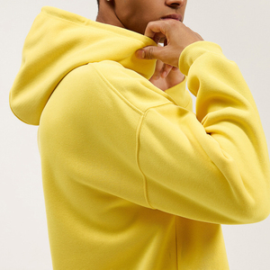 OEM High Quality 100% Cotton Regular Fit Zipper-Up <b>Thick</b> <b>Fleece</b> Drop Shoulder Solid Custom Men Hoodies Manufacturer - Product Image 4