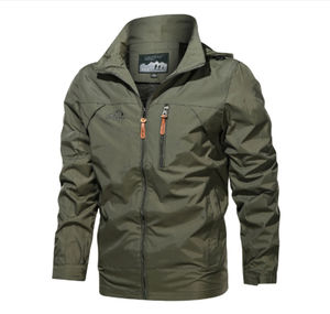 Veste bomber coupe-vent pour homme, col montant, nouvelle mode hiver, qualité supérieure OEM, logo personnalisé, grande taille. - Product Image 4