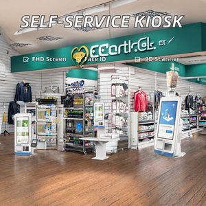 Kiosco de Autoservicio con Pantalla Táctil de 21.5, 23.6, 27 y 32 Pulgadas, con NFC e Impresora Térmica, Escáner de Código de Barras y Lector de Tarjetas de Crédito - Product Image 3