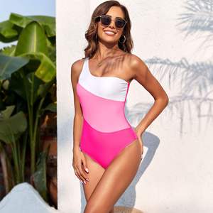 Trajes de Baño Burkini para Mujer, Estilo Nuevo, Color Puro, Combinación Personalizable, Venta al Por Mayor - Product Image 3