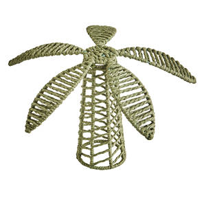 Decoración de Palma de Papel Natural Hecha a Mano, Adorno de Mimbre, Decoración Tropical para Mesa, Ecológica, Estilo Boho para el Hogar - Product Image 5