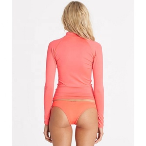 Women's <b>Surf</b> Swim Long Sleeve Rash Guard 100% Cotton Customizable Color & Logo Fortleo - Product Image 4