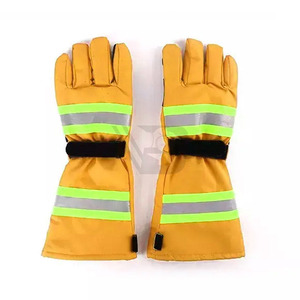 Professional Manufacture Good Quality Goat Skin Leather Heat Resistant Protective Welding <b>Gloves</b> - Product Image 4