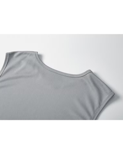 Customized Brand Men's Summer Yellow Sleeveless Tank Top O-Neck Solid Color Casual Breathable Quick Dry Knitted 120g - Product Image 3