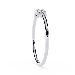 Loista Jewels for IGI Certified CVD Lab Grown Radiant Cut Diamond 18KT Solid Gold Eternity Wedding <b>Ring</b> for Women - Product Image 3