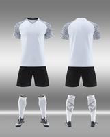 Setelan Jersey Sepak Bola Kustom Dewasa Remaja Seragam Tim Latihan Pertandingan 100% Poliester Bernapas Cepat Kering