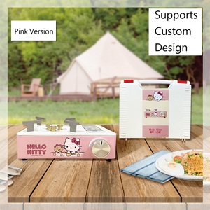 Custom Cartoon Portable <b>Gas</b> Stove With Cute Printed Design For Cooking Meals Quickly - Product Image 3