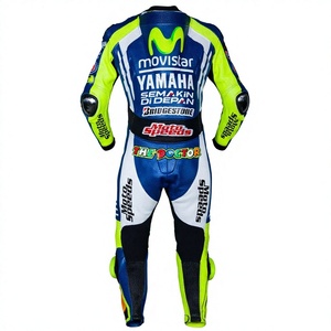 ชุดแข่งรถมอเตอร์ไซค์ MotoCP รุ่น Ramaha 1 ชิ้น ทำจากหนังวัว/หนังจิงโจ้ สำหรับขับขี่มอเตอร์ไซค์/จั๊มสูท MotoCp/ชุดสำหรับนักขี่มอเตอร์ไซค์ระดับมืออาชีพ - Product Image 2