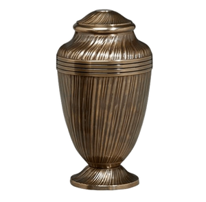 Urne funéraire en laiton gris foncé pour cendres humaines adultes, style américain/européen - Product Image 4