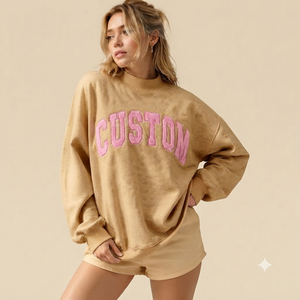 Women's Relaxed Casual Streetwear Mockneck Pullover Oversized Sweatshirt Soft Cotton Blend <b>Long</b> <b>Sleeve</b> Autumn/Winter Fashion <b>Top</b> - Product Image 1