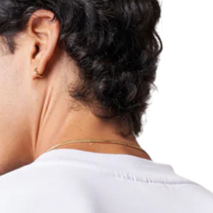 เสื้อยืดโอเวอร์ไซส์ผู้ชาย ผ้าฝ้าย พิมพ์โลโก้บริเวณอก สไตล์สตรีทแวร์ แขนสั้น แฟชั่นลำลอง รับผลิตแบบ OEM - Product Image 4