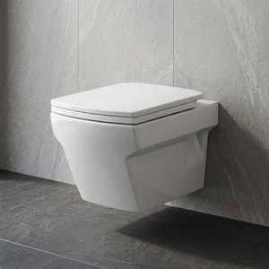 Crenza Rimless Wall Hung Toilet <b>Ceramic</b> WC <b>Pan</b> High End European Standard Bathroom Sanitary Ware Set - Product Image 3