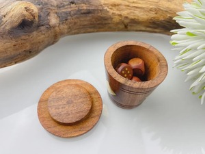 Jeu de dés et de dominos en bois de haute qualité, artisanat en bois naturel pour la récréation familiale, forme ronde, style antique, décoration intérieure - Product Image 6