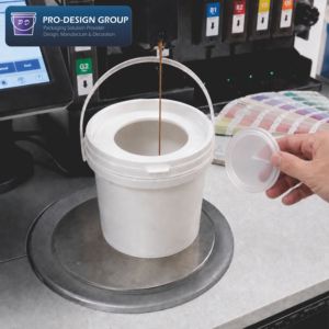 1L Plastic Paint Container with Color Mixing Lid; Airtight Pail for Precise Paint Mixing & Storage - Product Image 6