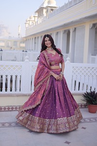 Traje Salwar Kameez de Seda YSL con Lentejuelas y Bordado Zari, Ropa Étnica India para Bodas y Festivales, Choli Elegante - Product Image 6