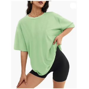 T-shirt grande taille pour femme, mode décontractée, impression personnalisée sur tissu jersey, vente en gros - Product Image 3