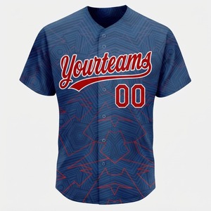 Camisetas de Béisbol Personalizadas para Hombre 2026, Impresas, Transpirables, de Secado Rápido, Anti-Bacterianas, con Correa Ajustable, 100% Poliéster - Product Image 1
