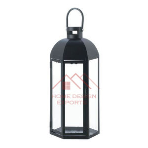 Iron Metal Candle Lantern Handmade Luxury candle <b>Hurricane</b> With <b>Glass</b> Votive - Product Image 3