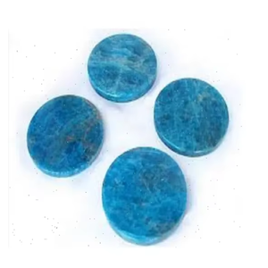 Hot Sale High quality <b>Blue</b> Apatite <b>coaster</b> crystal stone round gemstone <b>coaster</b> for Table Drink with Coffee Stand home - Product Image 5