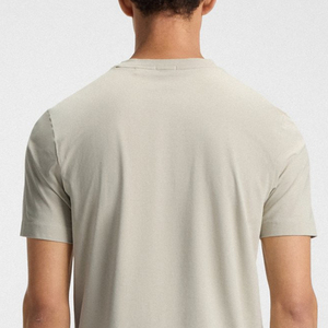 T-shirt slim pour homme en tissu extensible de haute qualité avec matière douce / Col rond avec logo personnalisable - Product Image 5