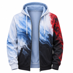 Eazwears Unisex Embroidered Sublimation Winter Hoodie Custom Oversized <b>Hooded</b> <b>Fleece</b> 100% Polyester Pocket OEM ODM Wholesale - Product Image 6