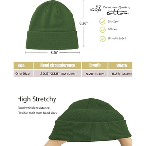 Étiquettes personnalisées, logo brodé, bonnets d'hiver en tricot gaufré, prix de gros, respirants, séchage rapide, vêtements d'hiver pour hommes, bonnets - Product Image 1