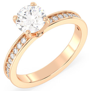 Bagues de fiançailles pour femmes REYES, design exclusif, argent sterling 925, moissanite taille brillant certifiée GRA, bijoux de haute qualité - Product Image 2