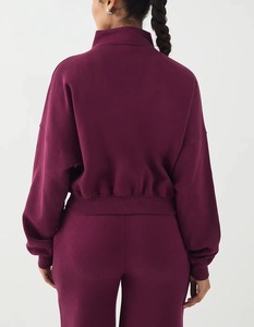Sudadera con capucha de forro polar extragrande para mujer, informal, de invierno, con logotipo personalizado impreso, manga regular, estilo Sherpa. - Product Image 3