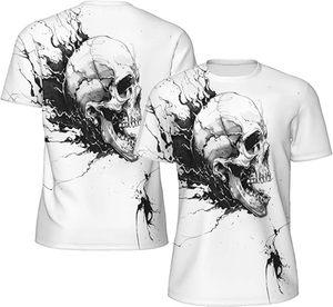 T-shirt à manches courtes pour homme, col rond, imprimé graphique tête d'ours Cloud City, coupe ample, style streetwear décontracté, 100% coton tricoté - Product Image 3