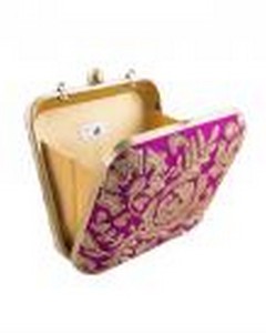 Pochette de soirée en satin noir et blanc, design personnalisé, couleur tendance, par Lowellcraft - Product Image 4