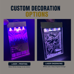 Pase de Acceso Personalizado Iluminado para Eventos, Tarjeta de Pase con Luz, Pase de Acceso Personalizado para Personal, Prensa y Visitantes con Logotipo, Fabricante OEM - Product Image 3