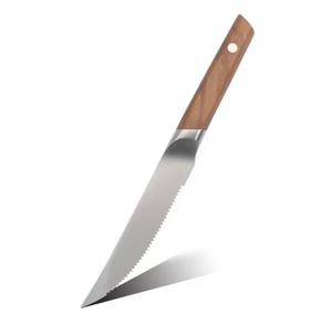 Couteau de chef artisanal en acier inoxydable avec manche en bois, outils de découpe de cuisine avec garantie d'un an - Product Image 3
