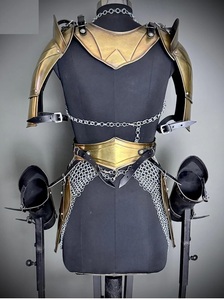 Armadura de Acero Plateada con Grabados de Estilo Medieval para Cosplay, Imitación Antigua Moderna, Modelo Brave Lady - Product Image 1