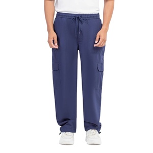 Pantalon cargo ample en coton respirant pour homme avec poches utilitaires tactiques pour vêtements de travail en plein air et streetwear - Product Image 1